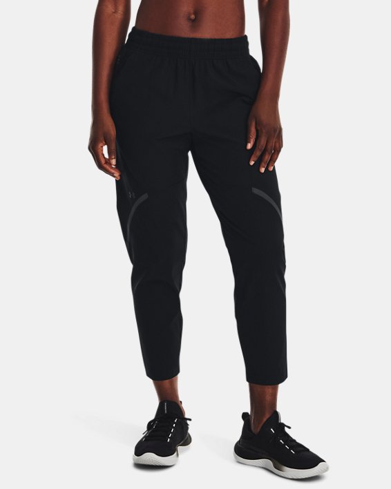 Women's UA Unstoppable Crop Pants, Black, pdpMainDesktop image number 0